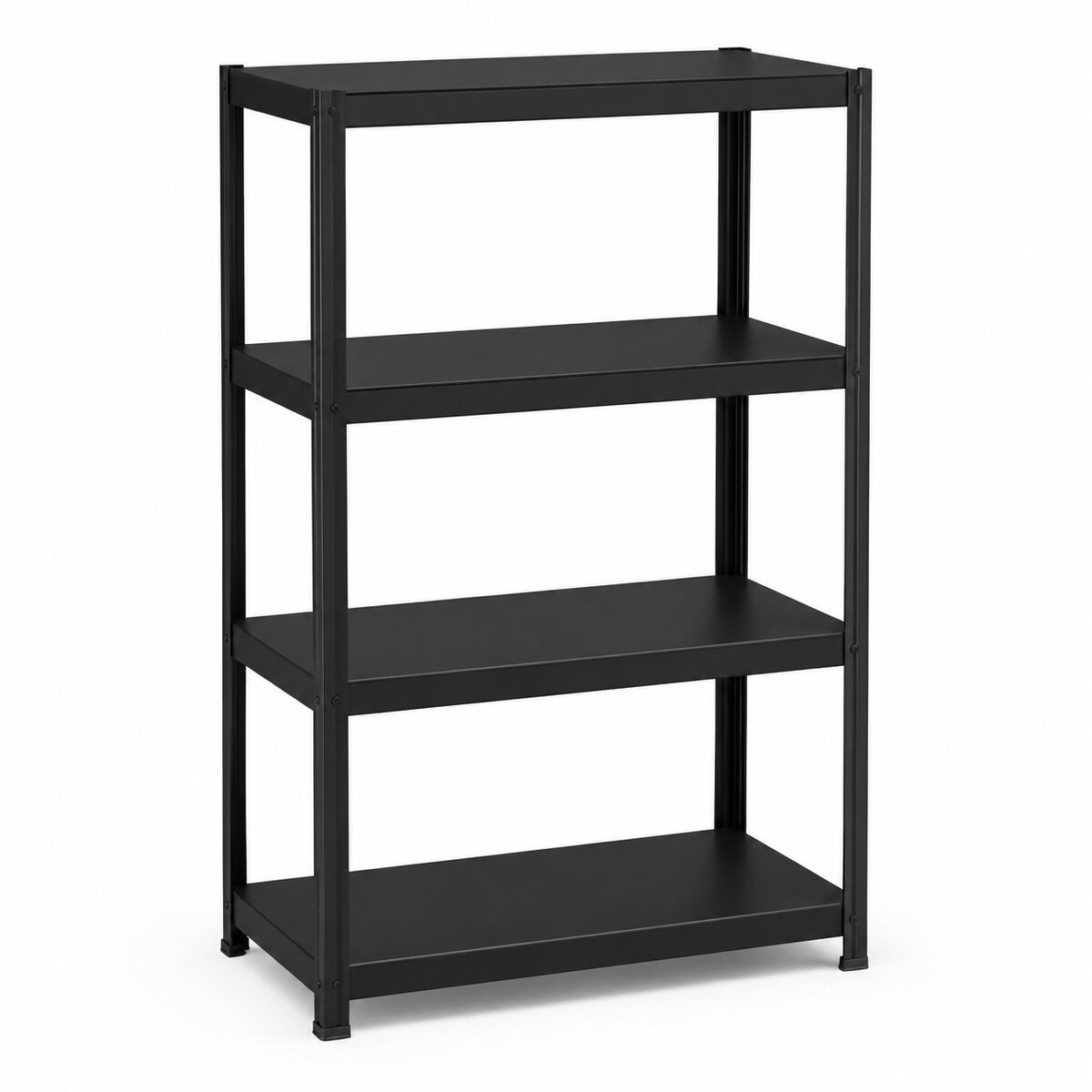 4-Tier Metal Office Rack (Black)
