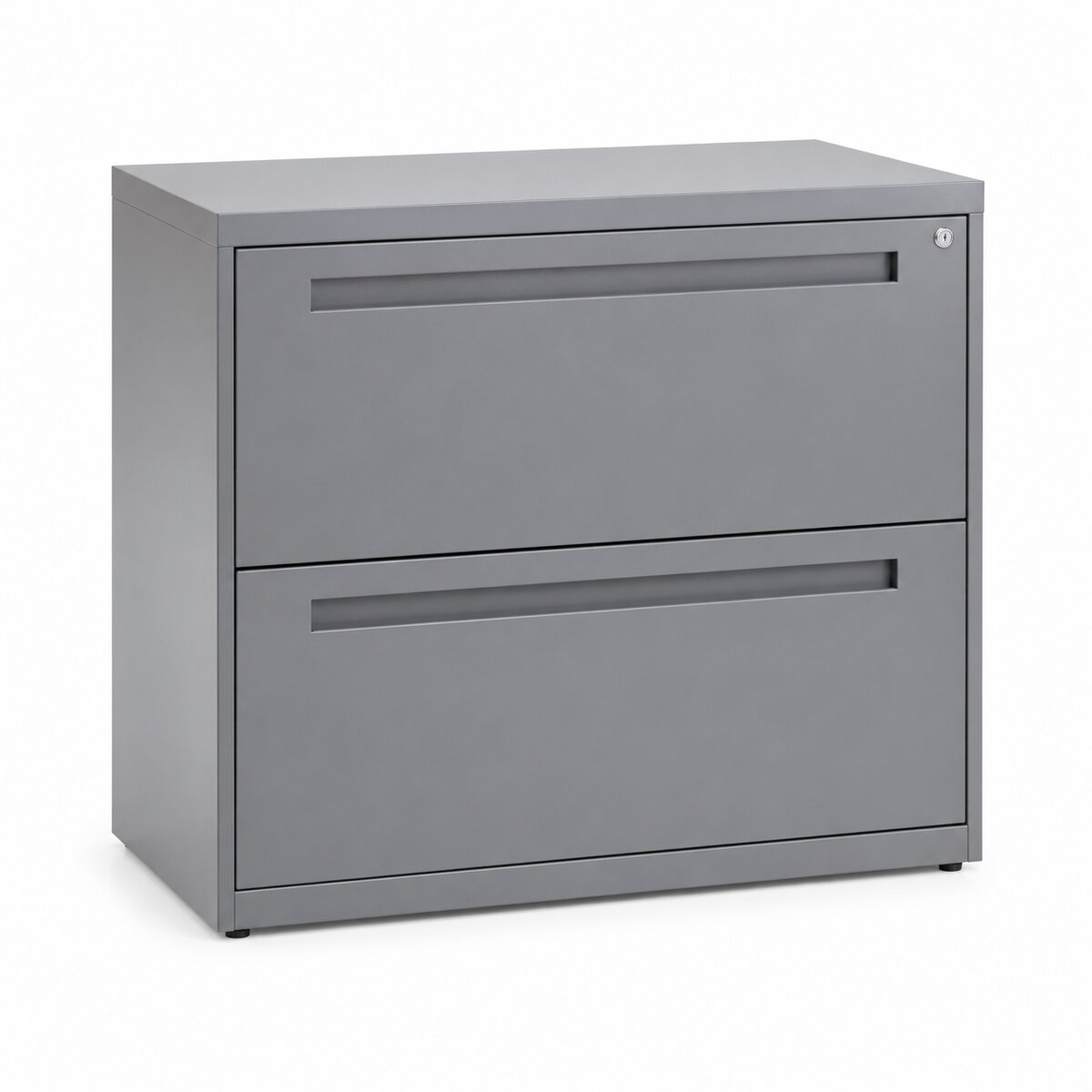 2-Drawer Lateral Filing Cabinet with Lock (Grey)