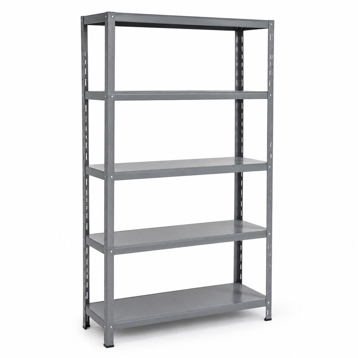 5-Tier Boltless Metal Shelving Rack (Grey)