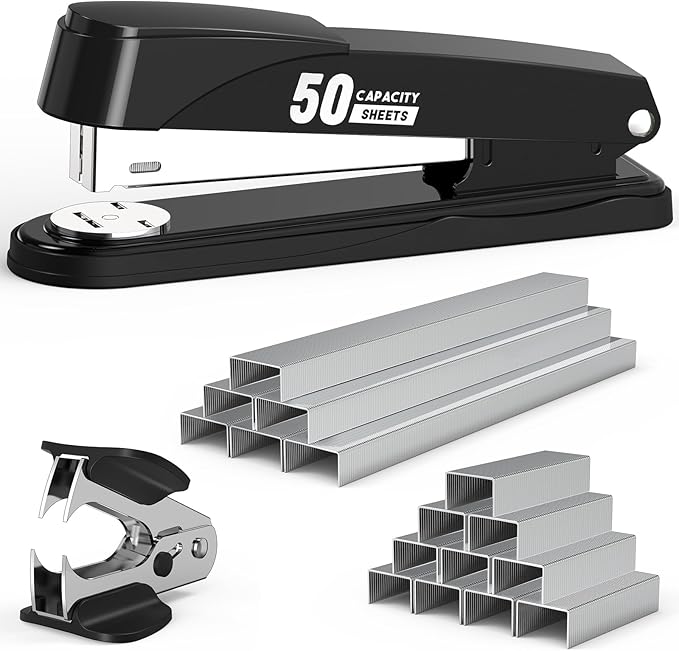 Heavy-Duty Metal Stapler Set (50-Sheet)