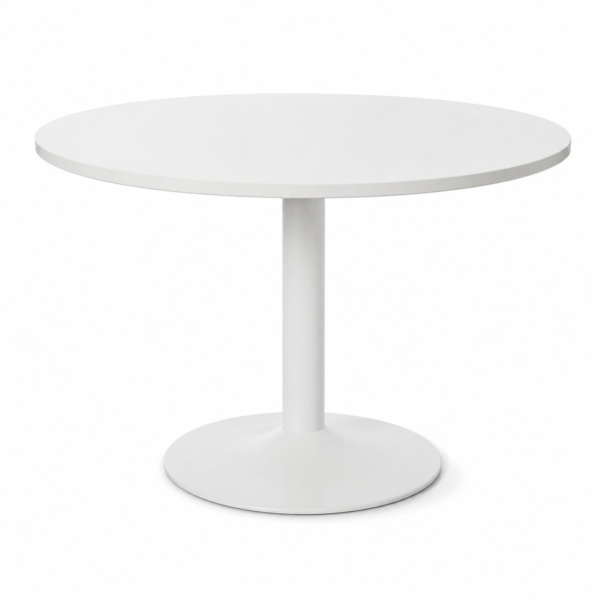 Round Pedestal Meeting Table (White)