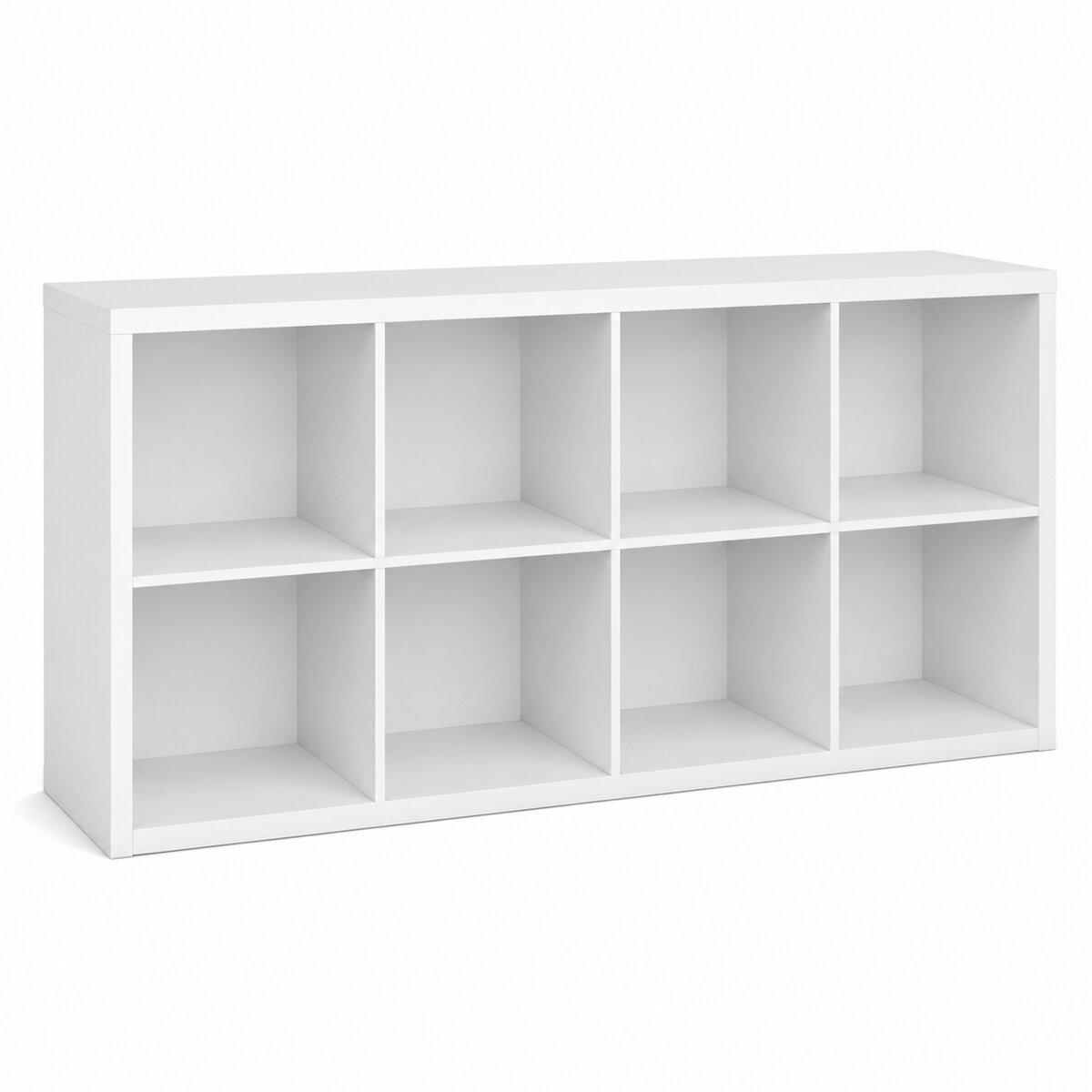 8-Cube Office Shelf (White)